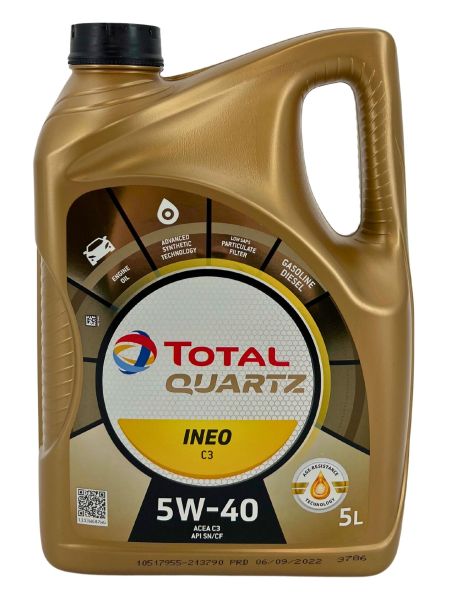 TOTAL Quartz Ineo C3 5W40 - 5 litri