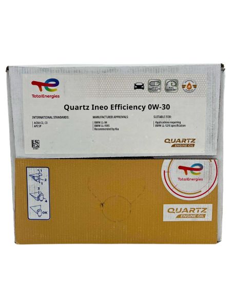 TOTAL Quartz Ineo Efficiency 0W30 - 20 litri BAG IN BOX