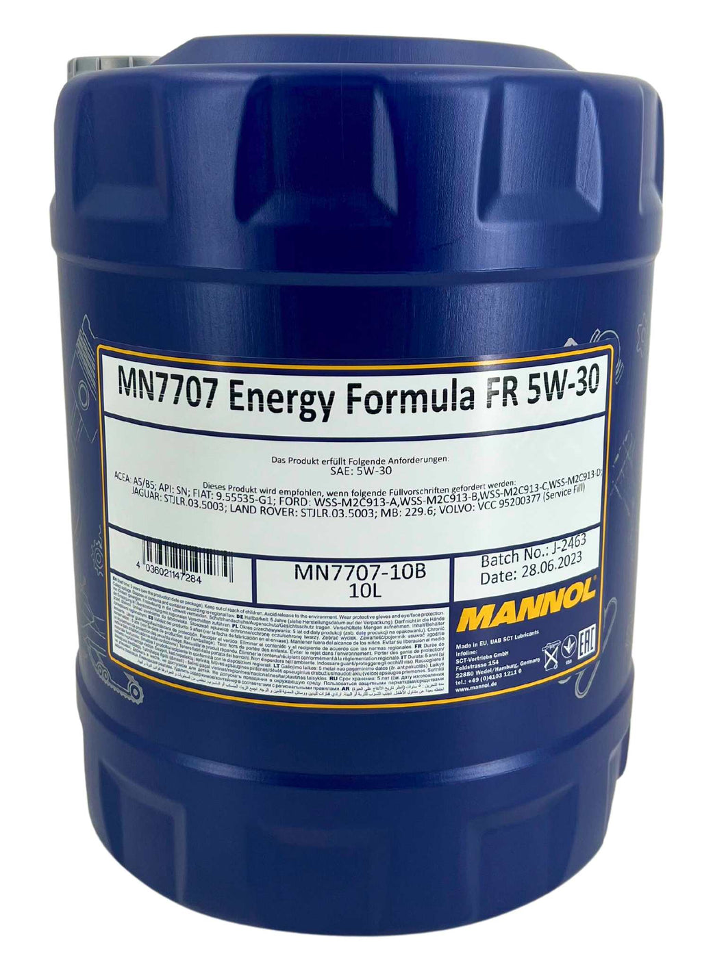 MANNOL Energy Formula FR 5W30  Ford Volvo - 10 litri
