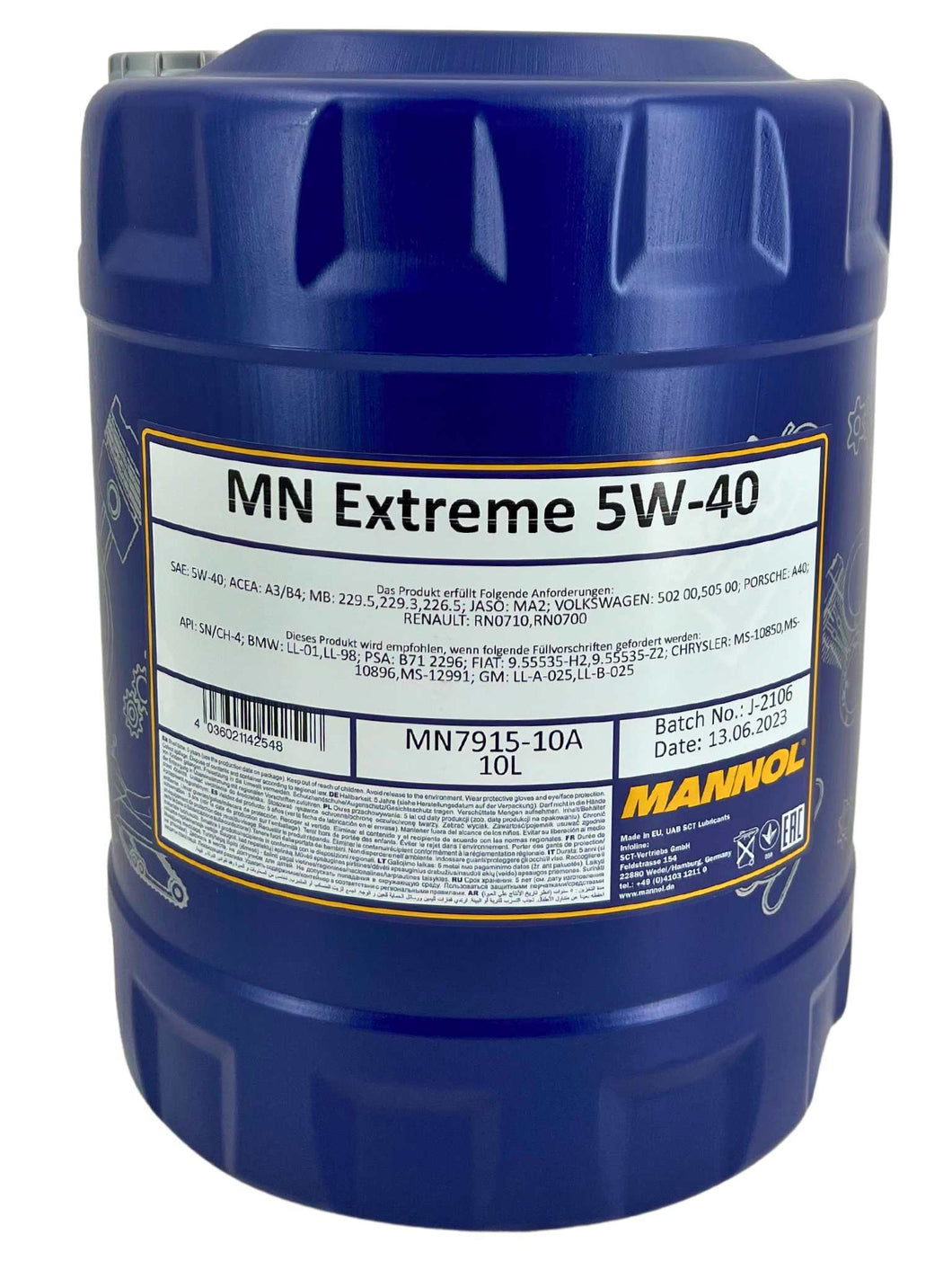 MANNOL extreme 5W40 - 10 litri