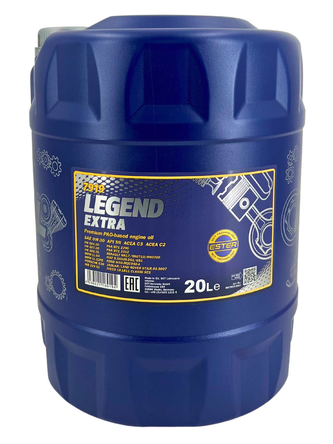 MANNOL Legend Extra 0W30 - 20 litri