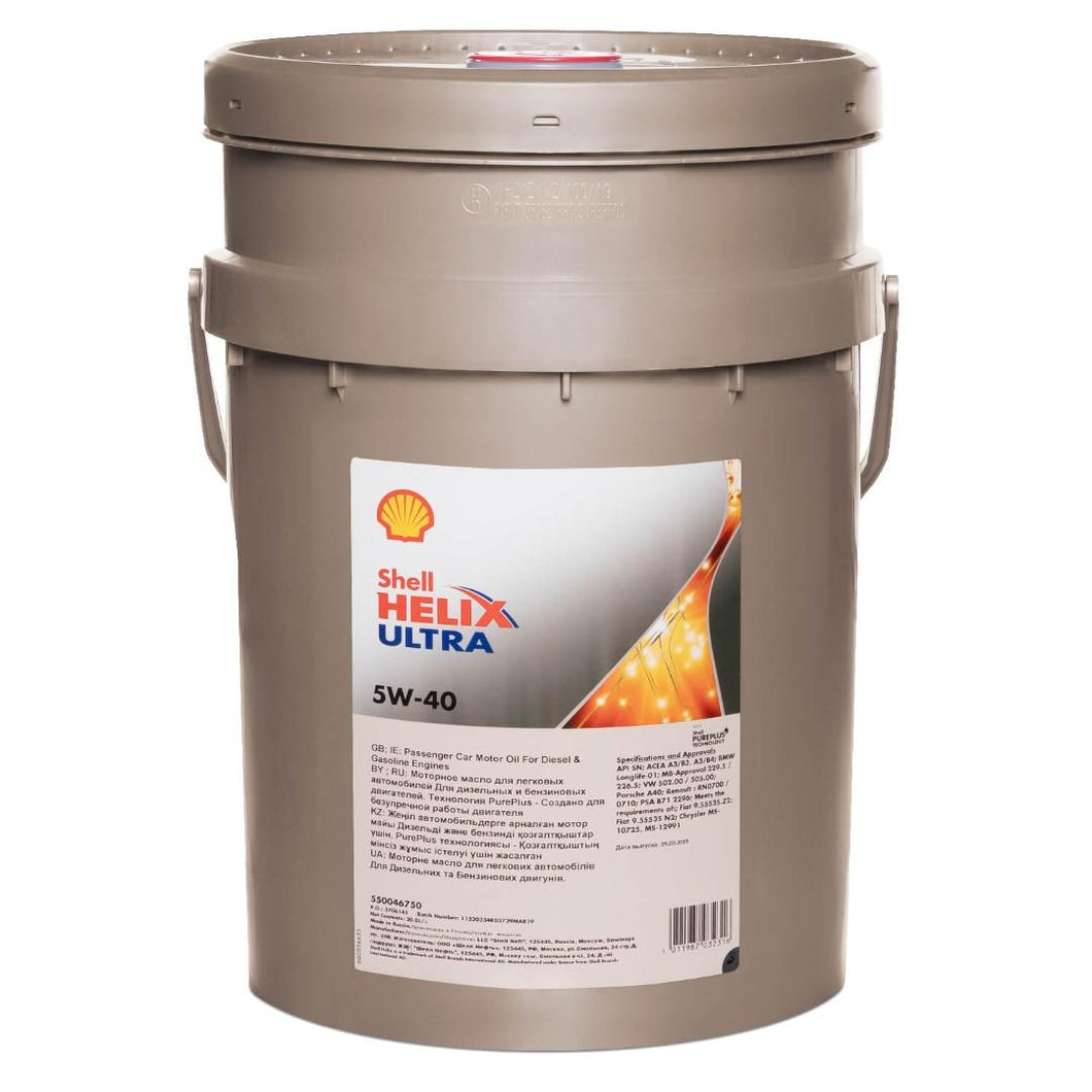 Shell Helix Ultra 5W40 - 20 litri