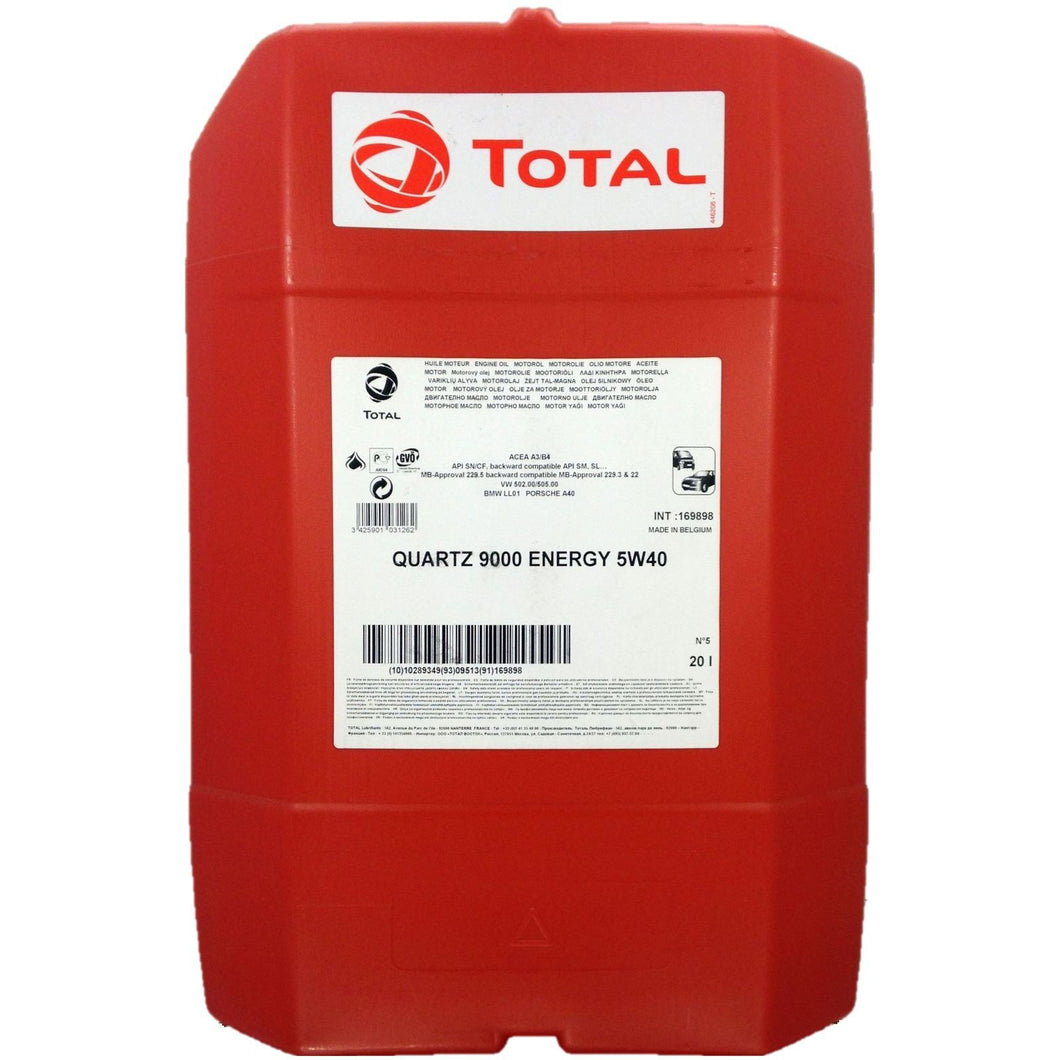 TOTAL Quartz 5W40 9000 Energy - 20 litri