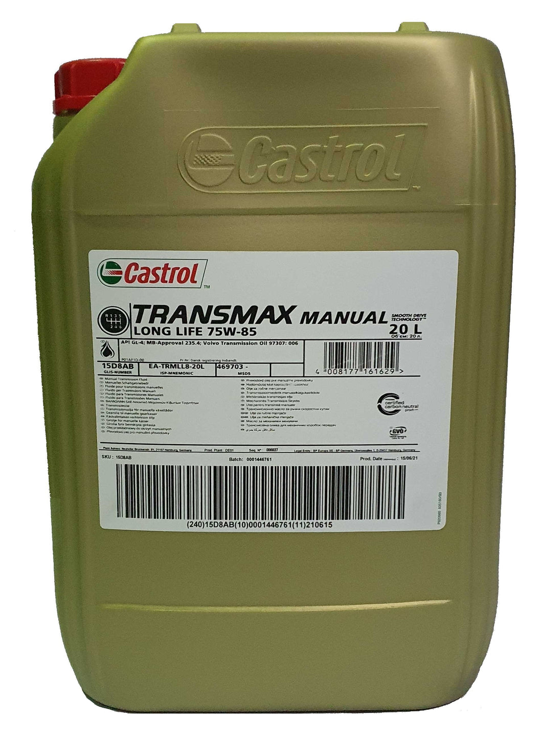 Castrol TRANSMAX manual longlife 75W85