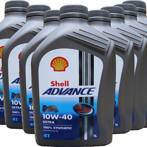 Shell Advance Ultra 4T 10W40 - 8x1 litri