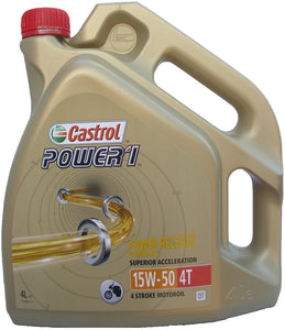 Castrol Power 1 4T 15W50 - 4 litri