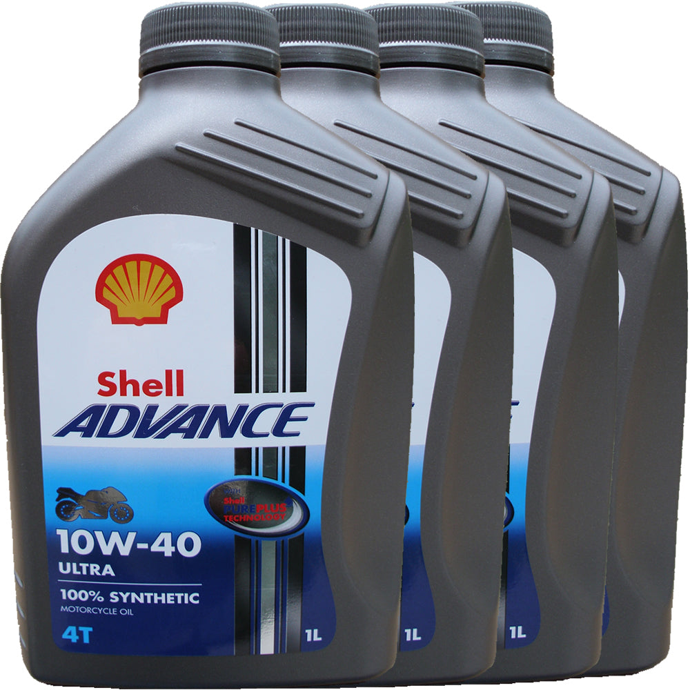 Shell Advance Ultra 4T 10W40 - 4x1 litri