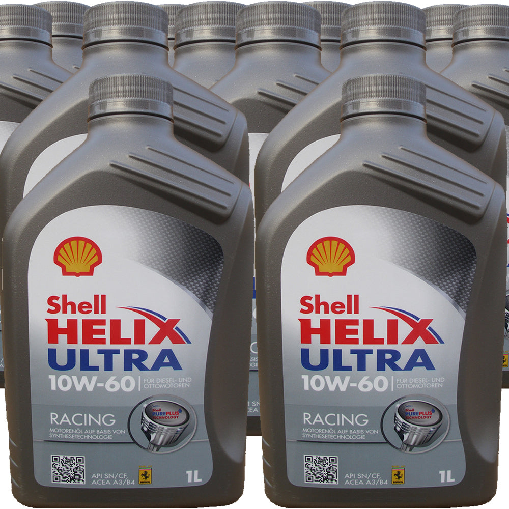 Shell 10W60 Helix Ultra Racing - cartone 12 litri