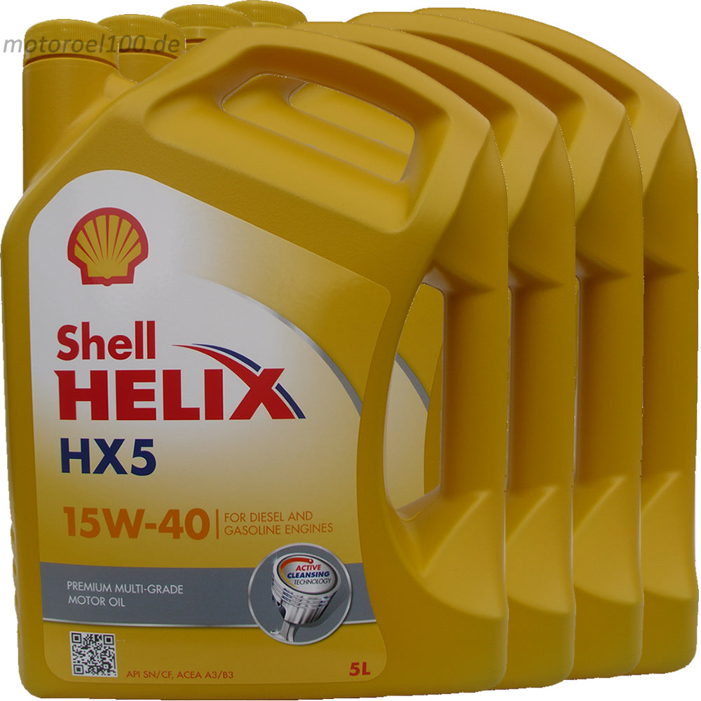 Shell Helix HX5 15W40 - cartone 4x5 litri