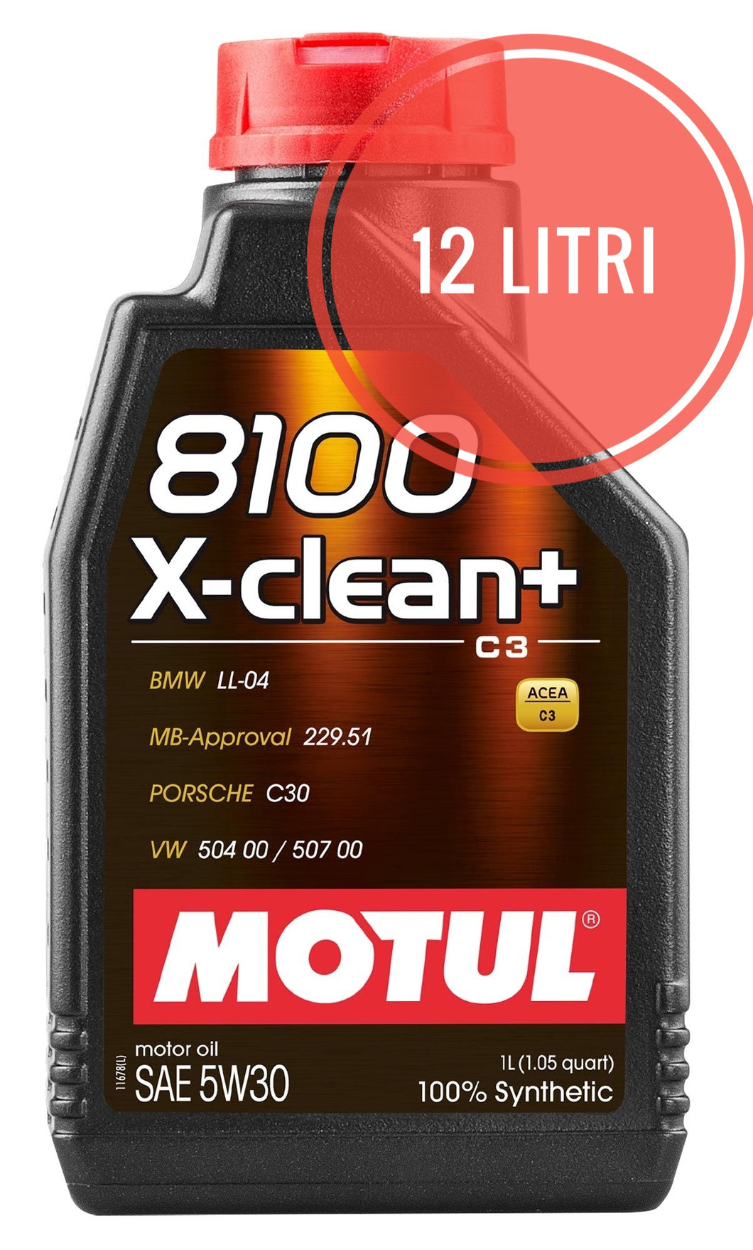 MOTUL 8100 X-clean+ 5W30 - 12 x 1 litro